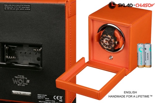 Шкатулка для автоподзавода 1-х часов Wolf 461139 фото фото 5