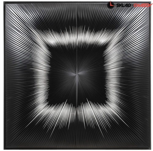 Панно в современном стиле "Иллюзия квадрат" фото