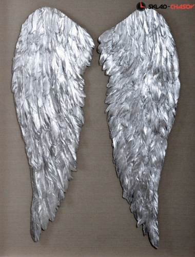 Панно в раме "Крылья серебряные" фото фото 3