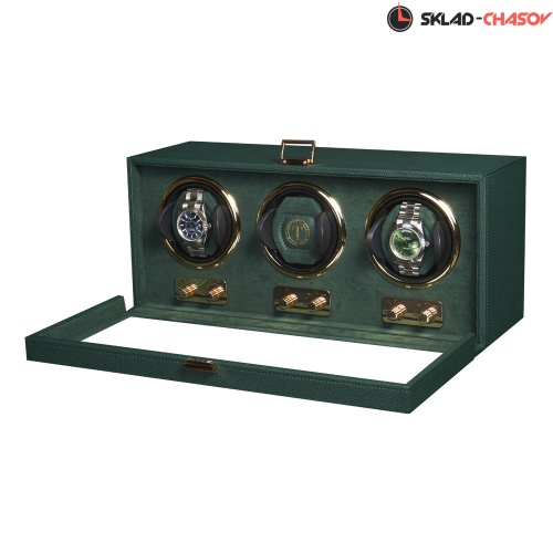 Шкатулка для автоподзавода 3-х часов Badge 03MGR фото фото 2
