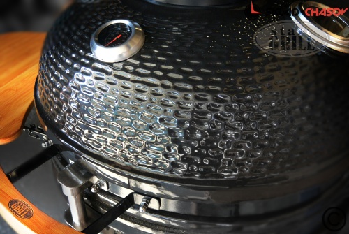 Керамический гриль-барбекю с окошком 22 дюйма (черный) (57 см) фото фото 4