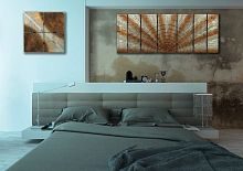 Дизайнерское панно "Золотые лучи" фото