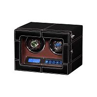Шкатулка для автоподзавода 2-х часов LEATHER 02 фото