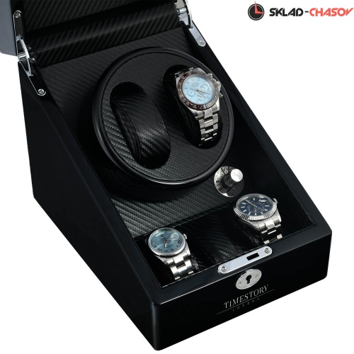 Шкатулка для автоподзавода 2-х часов ACTON 02BLF фото фото 3