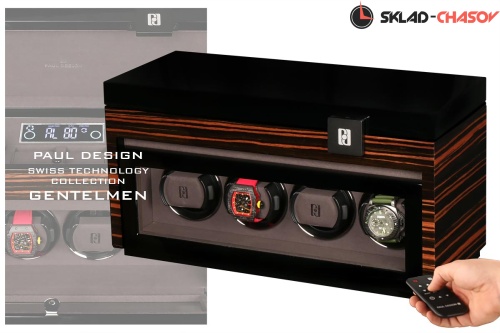 Шкатулка Paul Design для подзавода 4-х часов Gentlemen 4+6 mac-n фото фото 5