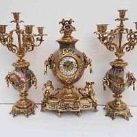 Бронзовые часы с канделябрами Parsa C3125BM фото