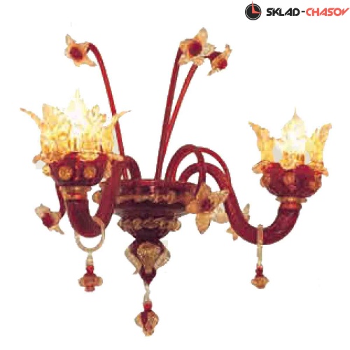 Бра Arte di Murano 7653/A2 Rosso Oro фото