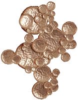 Панно медное рельефное "Кратеры" фото