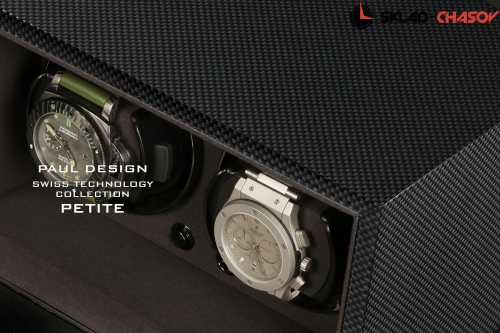 Шкатулка для автоподзавода 2-x часов Petite2D-CF-K фото фото 4