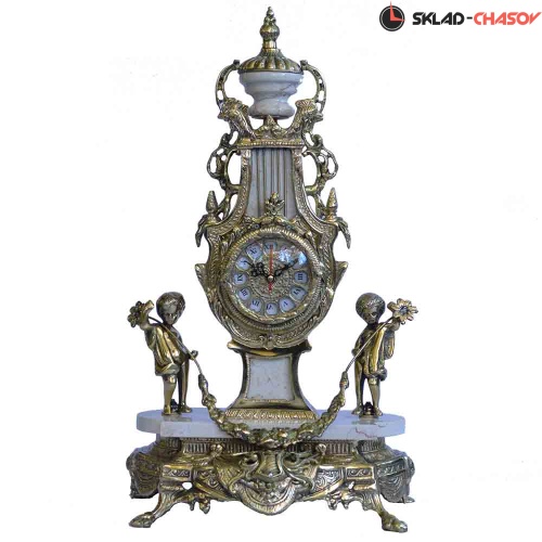 Бронзовые часы RB Два ангела БМ фото