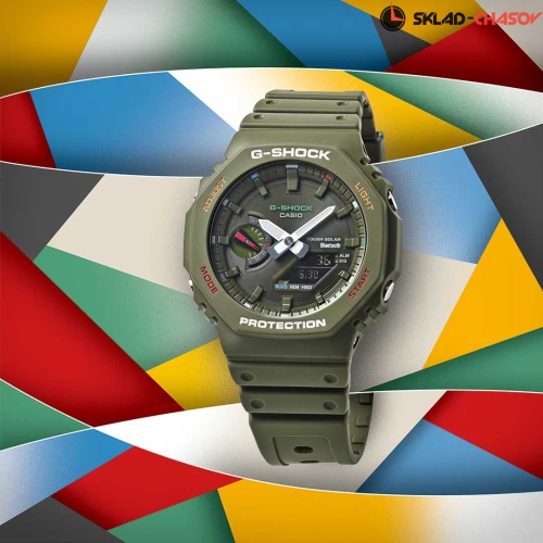 Японские наручные часы Casio G-SHOCK GA-B2100FC-3A с хронографом фото фото 2