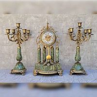 Бронзовые часы с канделябрами Real Bronze CO742 фото