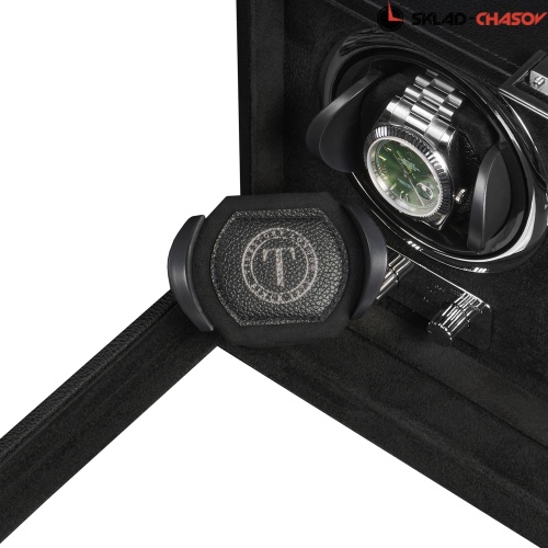 Шкатулка для автоподзавода 2-х часов Badge 02MBL фото фото 3