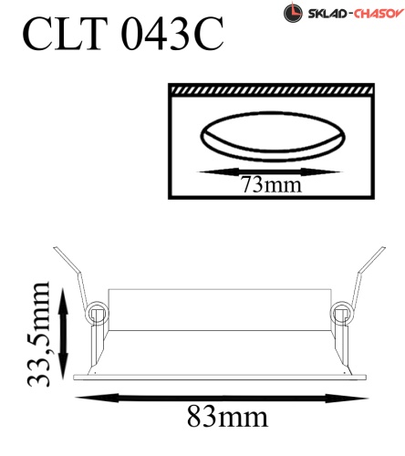 Встраиваемый светильник Crystal Lux CLT 043C BL фото фото 2
