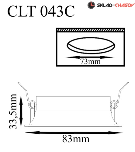 Встраиваемый светильник Crystal Lux CLT 043C BL фото фото 2