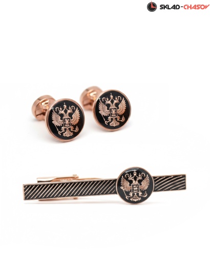 Запонки и Зажим для галстука "Президент" 55894-558094кк фото