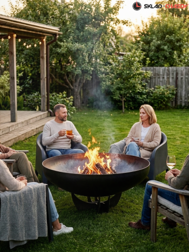 Костровая чаша Классик лепесток низкий 80 фото фото 11