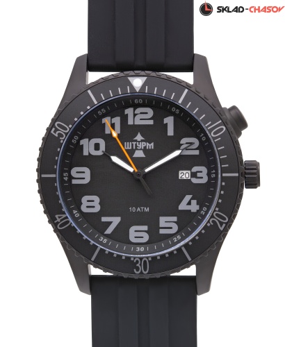 Часы "ШТУРМ" 75905092кк кварцевые на каучуковом ремне фото
