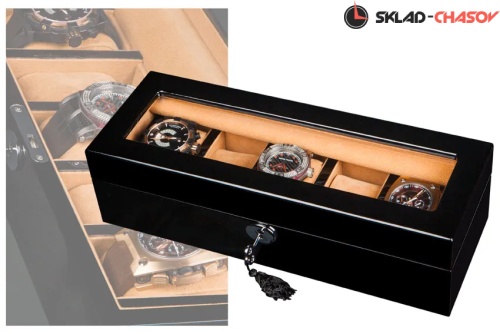 Шкатулка для хранения 5-ти часов WB-3081 BKV фото фото 3