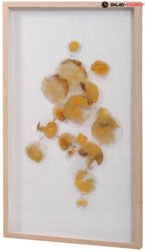 Панно настенное "Капли росы 1" жёлтое фото фото 2