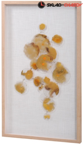 Панно настенное "Капли росы 1" жёлтое фото фото 2