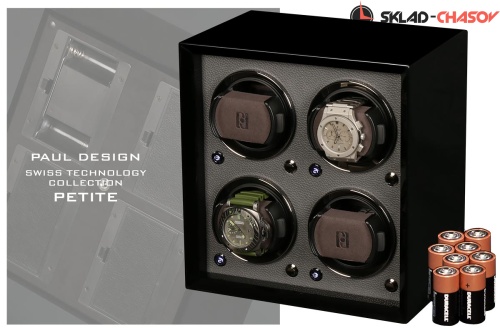 Шкатулка для подзавода 4 часов Petite4-B-K фото фото 2