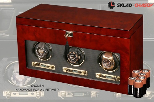 Шкатулка для автоподзавода 3-х часов Wolf Savoy 454710 фото фото 4