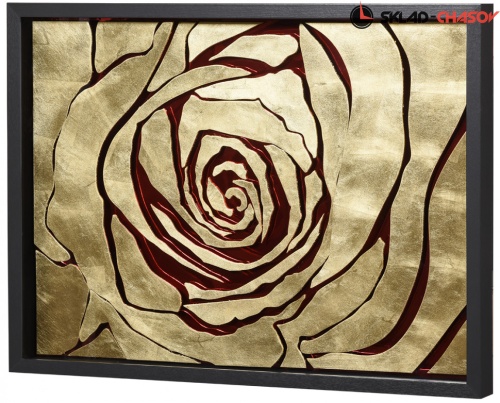 Панно Бутон розы (золото) настенное фото фото 2