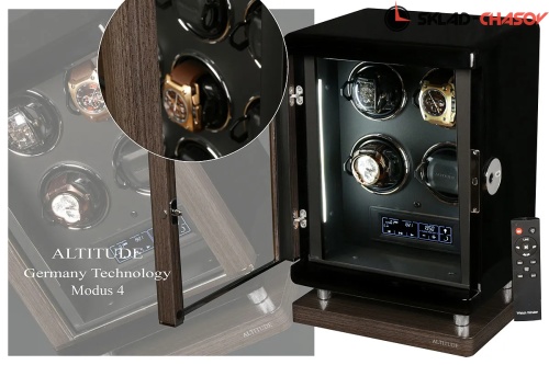 Шкатулка для автоподзавода 4-х часов M1904GB-B фото фото 4