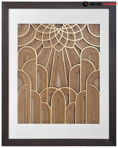 Панно коричневое "Старая Москва" фото