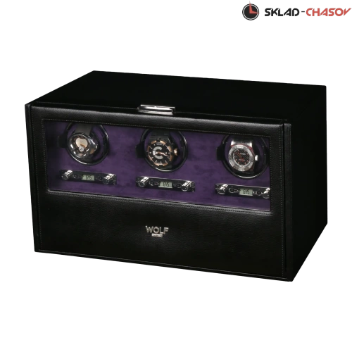 Шкатулка для автоподзавода 3-х часов Wolf 460828 фото