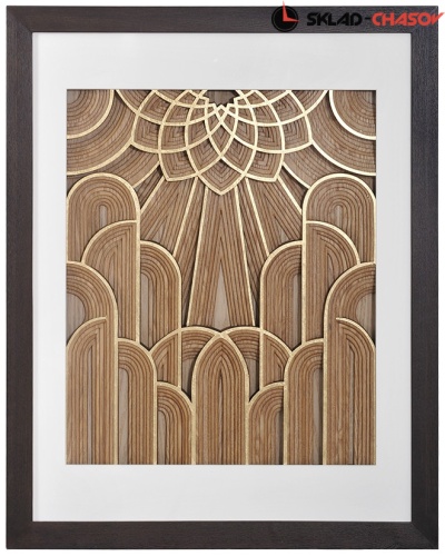 Панно коричневое "Старая Москва" фото