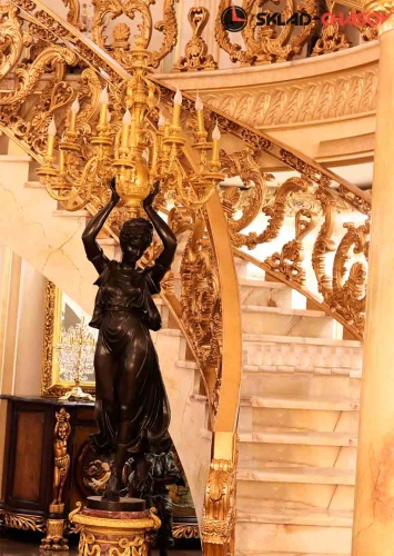 Бронзовый торшер Pars Venus фото