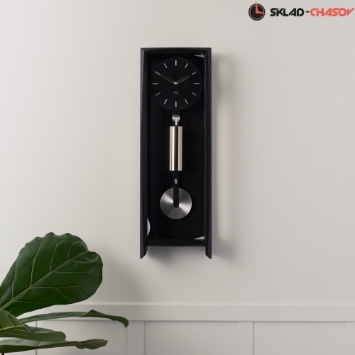 Часы настенные COMITTI THE FROXFIELD WALL CLOCK IN BLACK OAK C3915TP фото