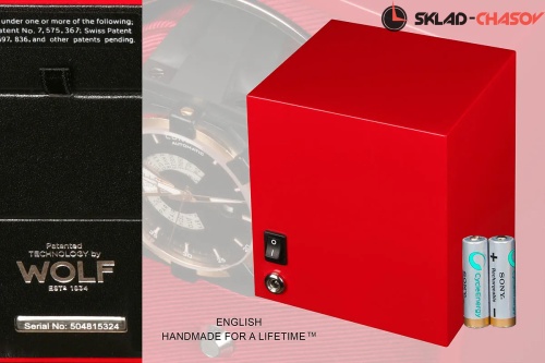 Шкатулка для автоподзавода 1-х часов Wolf 460414 фото фото 3