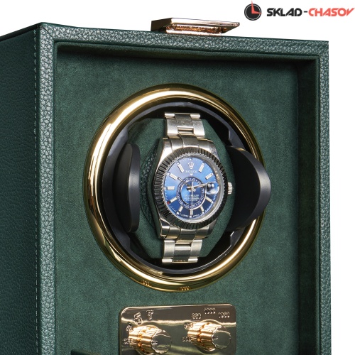 Шкатулка для автоподзавода 1-х часов Badge 01MGR фото фото 4