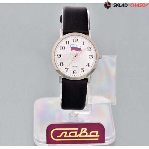 Кварцевые Слава "Премьер" логотип Флаг РФ 1121269/300-2025 фото фото 3