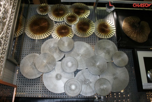 Панно серое "Серебряные диски" фото фото 4