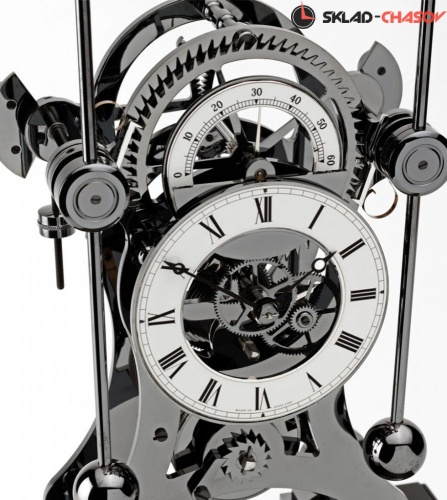 Часы настольные COMITTI NAVIGATOR BLACK CHROME PLATED S5666B фото фото 2