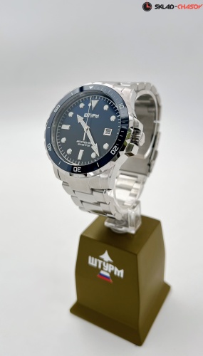 Часы "ШТУРМ" 75983372кк на браслете механические с автоподзаводом фото фото 7