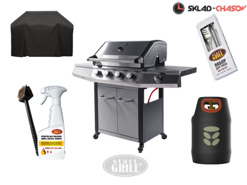 Комплект-минимум: Газовый гриль Esprit-4-2021 и инструменты фото