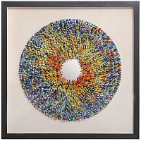 Панно из солдатиков "Пёстрый круг" фото