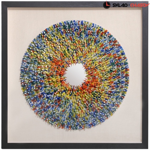 Панно из солдатиков "Пёстрый круг" фото