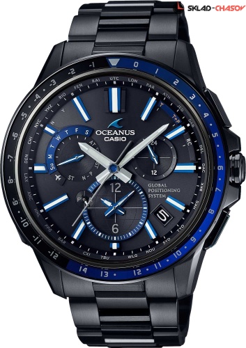 Японские титановые Casio Oceanus OCW-G1100B-1A с хронографом фото