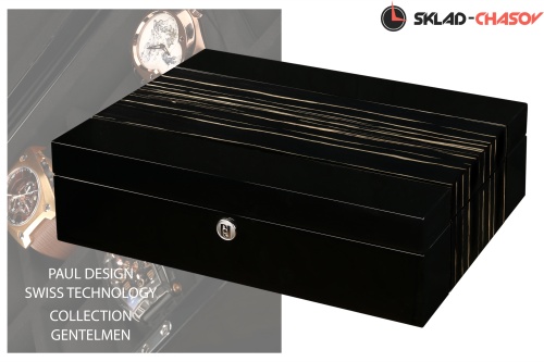 Изысканная шкатулка для хранения 10 наручных часов GentlemenBox10BS фото фото 4