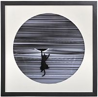 Панно чёрно-белое "Кошачья шалость" фото