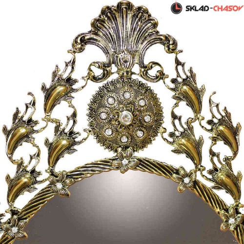 Бронзовое зеркало со стразами RB YM4014 фото фото 2