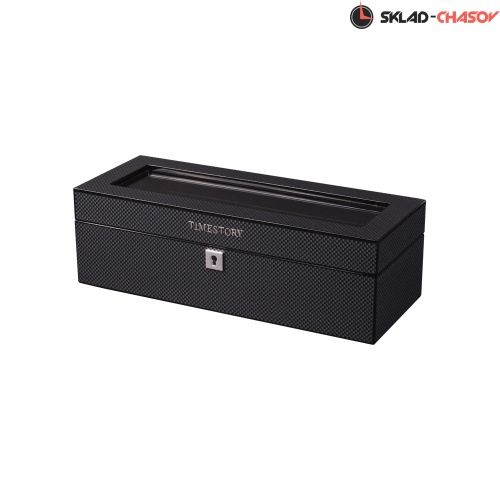 Шкатулка для хранения 5-ти часов CARBON 05 фото