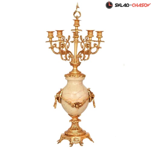 Бронзовые часы с канделябрами Real Bronze C 3125 WM фото фото 3