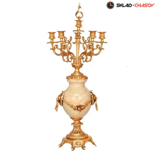 Бронзовые часы с канделябрами Real Bronze C 3125 WM фото фото 3